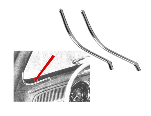 Sierlijst voorruit ontwaseming .53-7.57, 8.67-