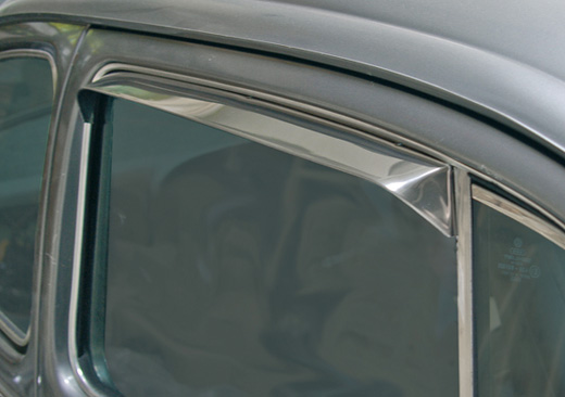 Vent shades, stainless steel, .52 - 7.64, pair