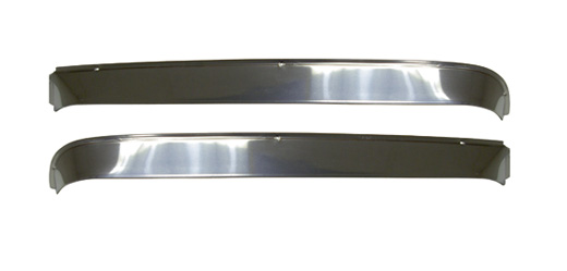 Vent shades, stainless steel, 8.64-, pair