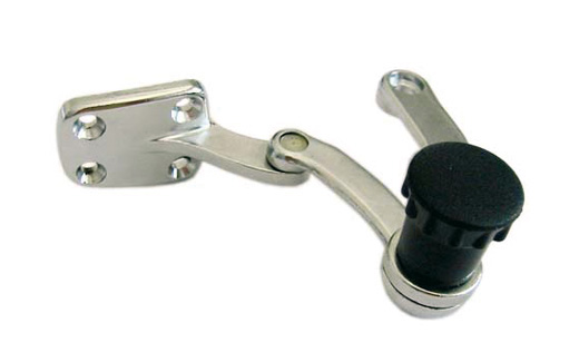 Pop-out for quarter window, black, left, -7.64