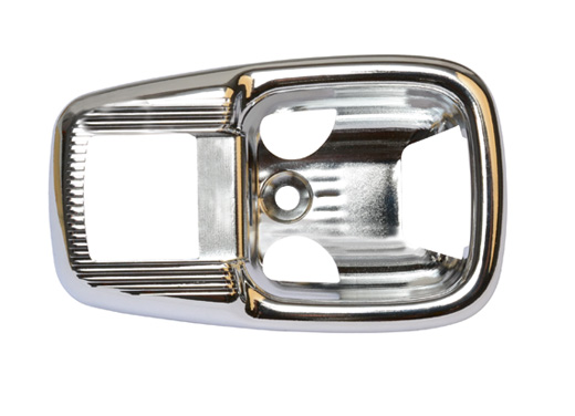 Deurgreep houder chroom, plastik