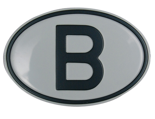 Nationaliteits plaatje B 1950 tot 1991