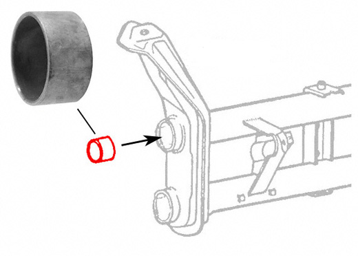 Vooras lagerbus binnen, 8.65-