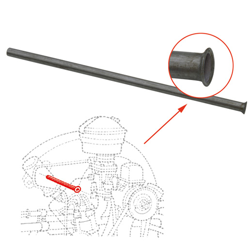Gaszug-Fhrungsrohr durch Geblsekasten