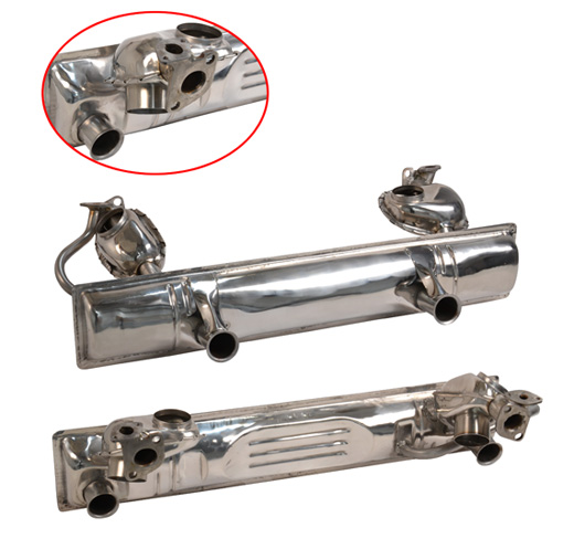 Uitlaat 1200 1.63-, RVS