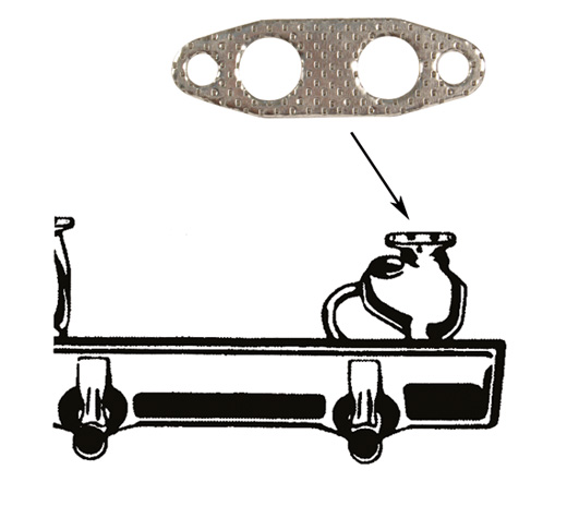 Pakking Uitlaat - Voorverwarming (dubbel)