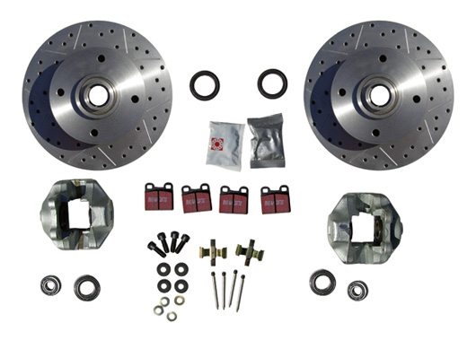 brake kit, perforated / louvered, 4-holes/130mm