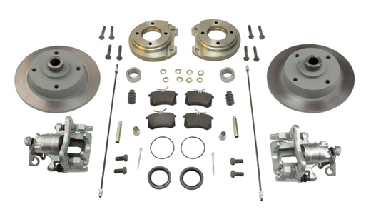 schijfremkit, achteras, IRS, 4-gaats steek 130