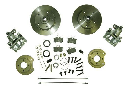 schijfremkit, achteras, IRS, 5-gaat steek 130