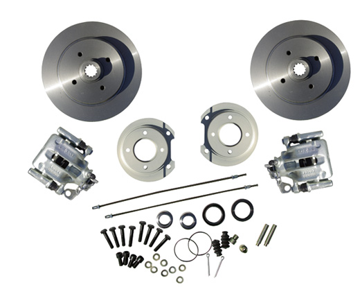 schijfremkit, achteras, IRS, 4-gaats steek 100