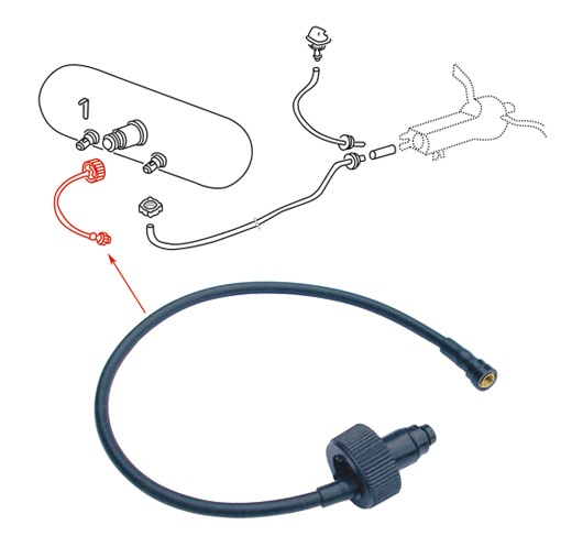 Deckel mit Ventil, Scheibenwaschbehlter