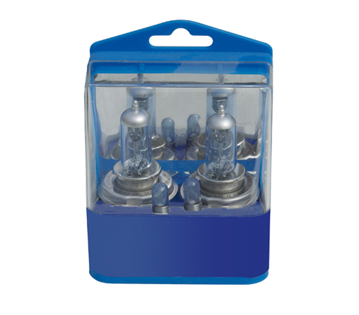 Lampen set blauw 12V H4