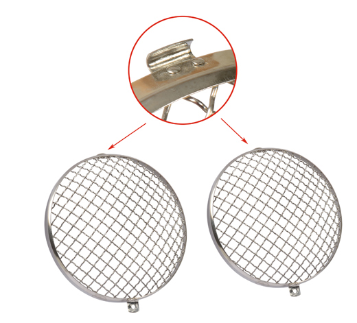 Koplamp steen beschermers RVS, 55-79