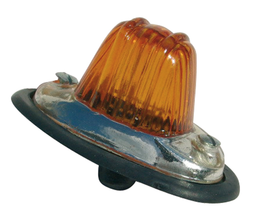 Knipperlicht oranje custom chroom