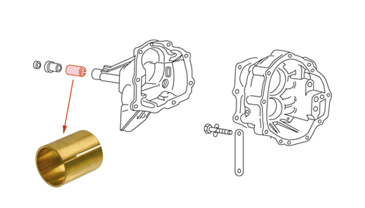Bushing, inside, shift-control housing, 8.68-
