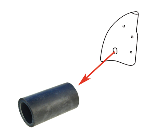 Gummipuffer Scharnierabdeckung .54-