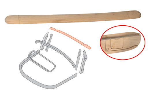 Frontspriegel, holz, -7.57