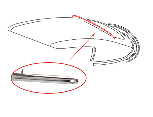 Nagelleiste, ber Heckscheibe, -3.67 (Top-quality)