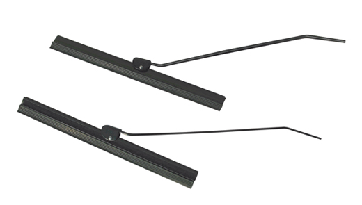 Scheibenwischerblatt und -arm, 185 mm, 1.54-7.57, Paar, schwarz