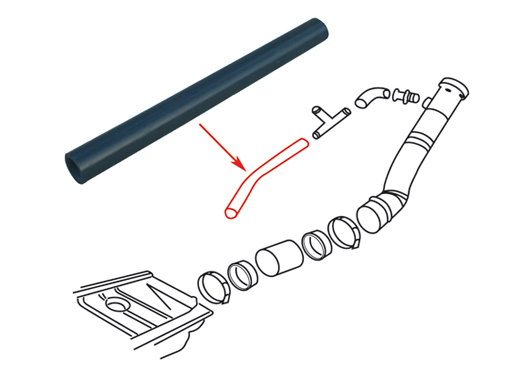 Entlftungsschlauch am Tank, 8.67- (nicht fr 1302/1303)