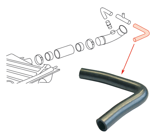 Entlftungsschlauch, am Tank zum T-Stck, 1302