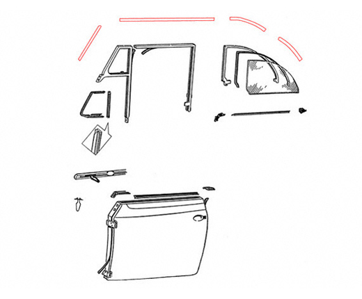 Cabrio top sealset Cabrio 50-64