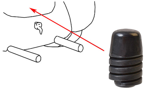 Rubber stop rear hood 4.61-