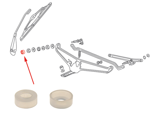 Ruitenwisseras kapjes, -7.69