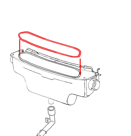 Rubber ventilator / kofferklep