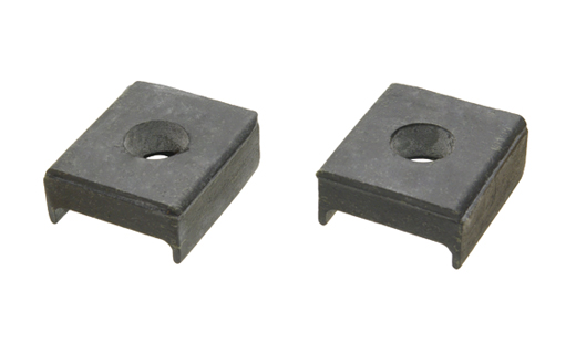 Rubber pads front axle upper