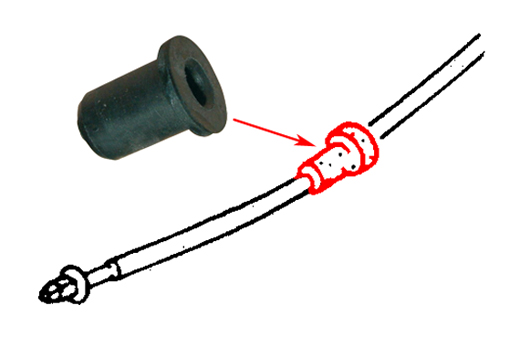 Seal speedometer cable steering knuckle