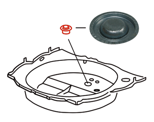 Spare-wheel pan 1302/1303 plug (3)