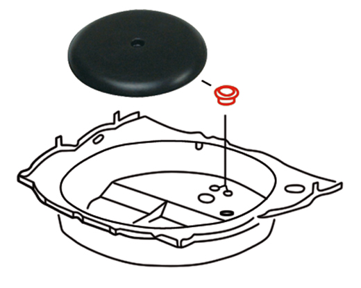 Spare-wheel pan 1302/1303 covering cap (2)