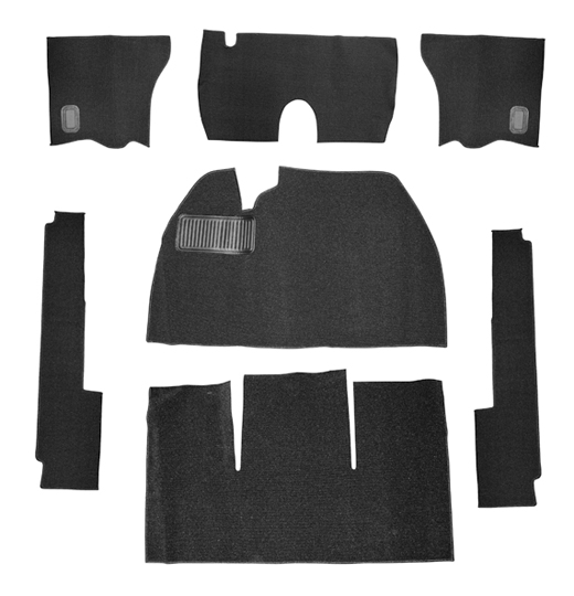 Carpet kit, black, 8.53-7.57