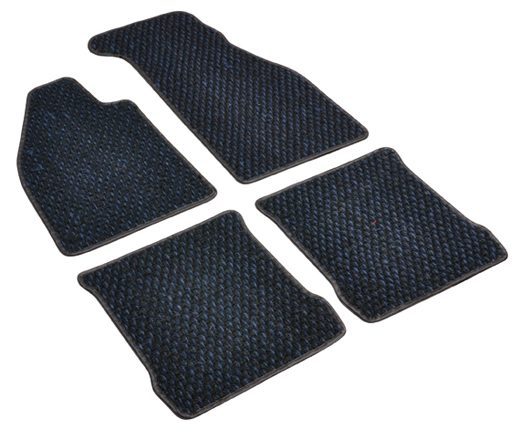 Floor mats, coco, 8.72-, blue/black, footrest