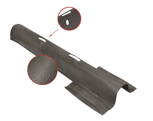 Rubber vloermatten deel, tunnel, grijs, 8.55-7.59 (Top-kwaliteit