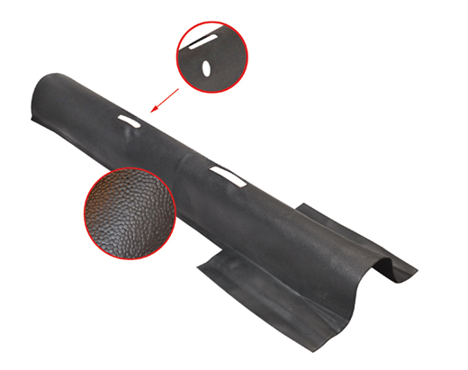 Rubber vloermatten deel, tunnel, zwart, 8.55-7.59 (Top-kwaliteit