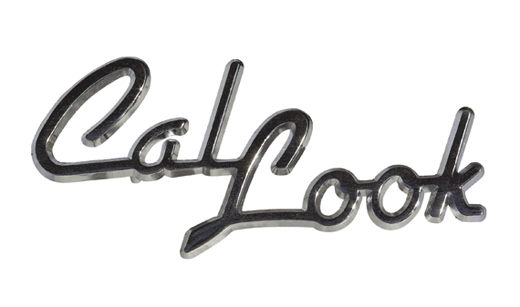 Embleem "Cal Look", chrome, 15 x 7 cm