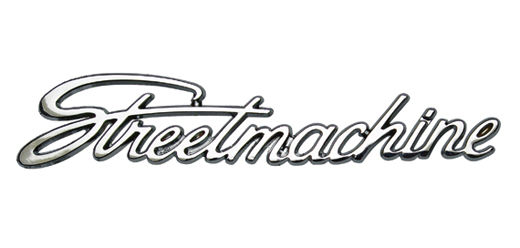 Embleem "Streetmachine", chrome, 20 x 4 cm