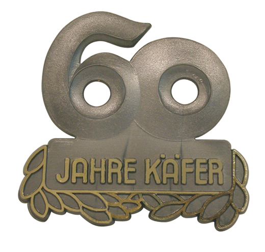 Jubileum embleem, "60 Jahre Kfer", anthrasiet