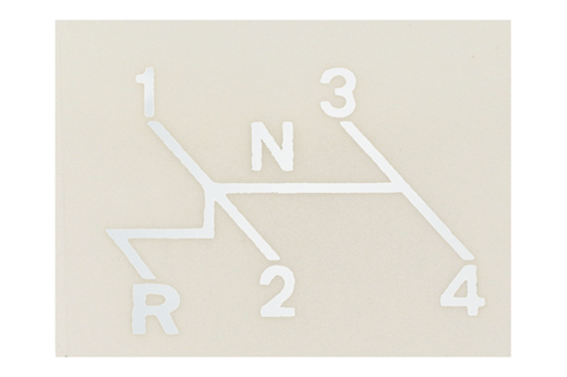 Aufkleber "Schaltschema" Aufkleber "Schaltschema"