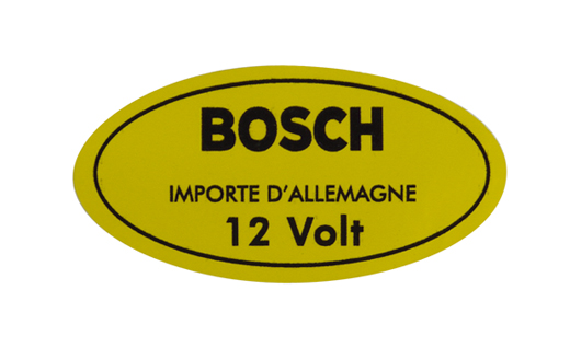 Sticker "12 Volt" bobine, .67-
