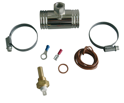 Cooling-water temperature sensor with mounting kit