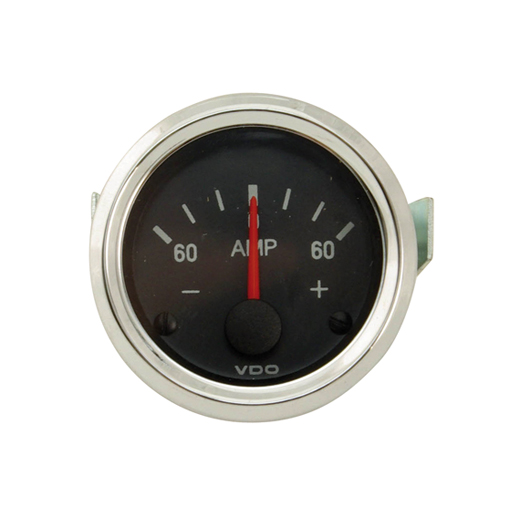 Amperemeter "COCKPIT INTERNATIONAL", 52 mm, chroom