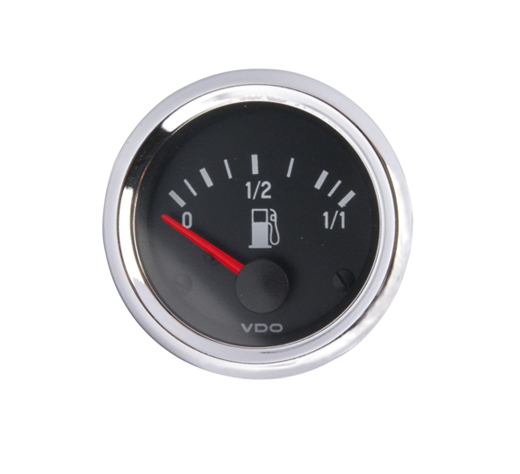 Benzinemeter "COCKPIT INTERNATIONAL", 52mm, lever sender