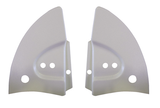 Afdekplaten cabriokap binnenzijde 8.67- wit