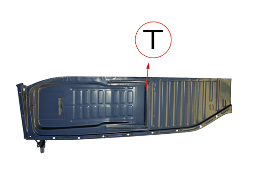 Floorpan complete right 8.70-7.72 (Top-quality)