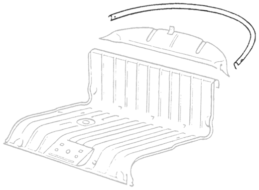 Cabriokap bevestigingsrail