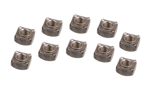 Weld on nut, M6 (square)