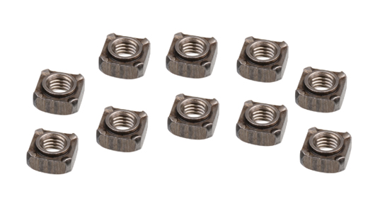 Weld on nut, M8 (square)